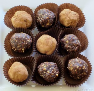 fudge brownie truffles