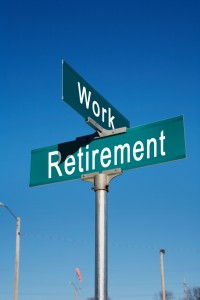retirement road sign