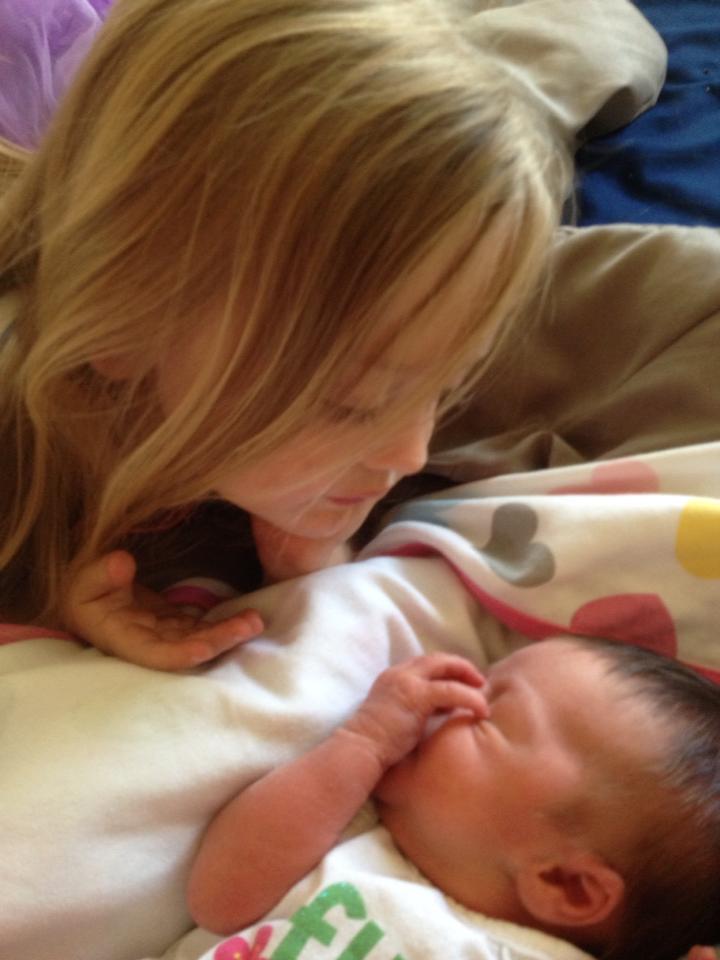 Taylor looking at Selah