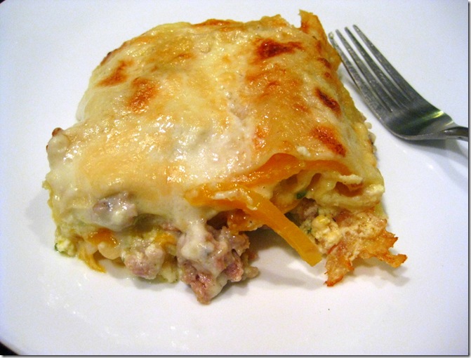 squash lasagna