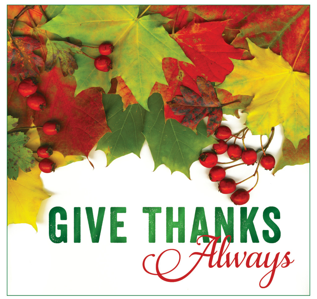 give thanks always