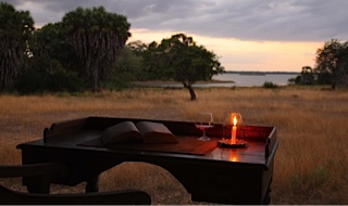 writing table on Safari camp