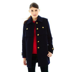 Shiny Buttons joe fresh captain coat