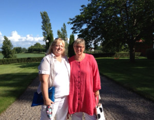 Janet and Christina in Ölme in the summer of 2013.