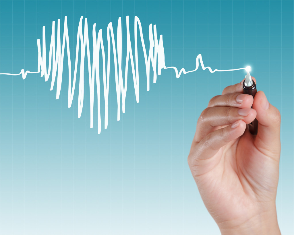 image of heart drawn lines