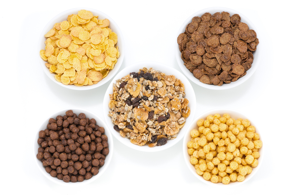 small bowls filled with cereal