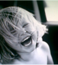little girl laughing