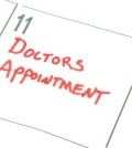 calendar with doctor appointment written down