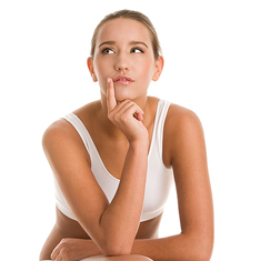 lady thinking