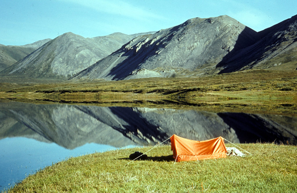 Beth Martel Camping_on_unnamed_lake_in_Brooks_Range