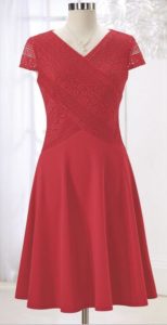 NorthStyle Lace Trim Fit and Flare Dress $79.95