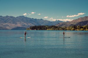 Paddle boarding